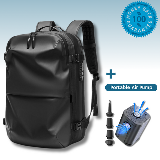 Basic Traveler's Ultimate Space-Saving Bundle - Miracle Backpack + Air Pump