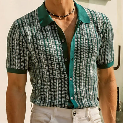 Alexander Herringbone Button Down Shirt