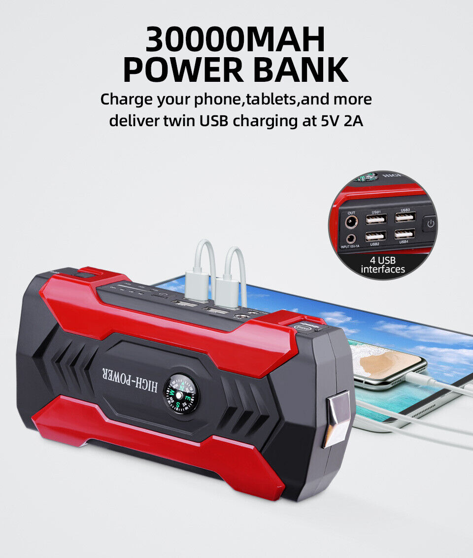 Portable Jump Starter & Power Bank