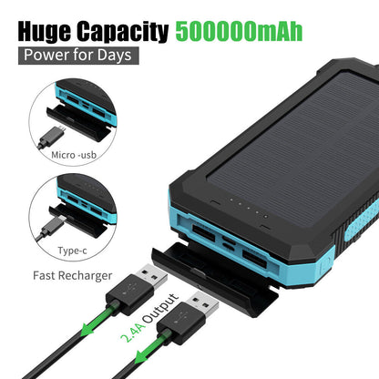 500000mAh Portable Solar Panel